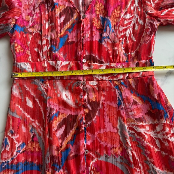 Zara Red and Blue Sundress with Bishop Sleeves, M but fits  more like a Small - Picture 8 of 12